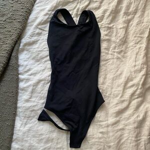 Aritzia contour open back bodysuit